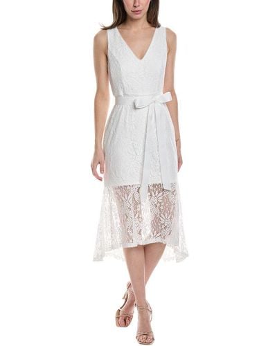 Adrianna Papell Midi Dress - White