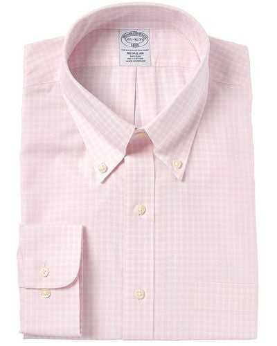 Brooks Brothers Regular Fit Dress Shirt - Pink