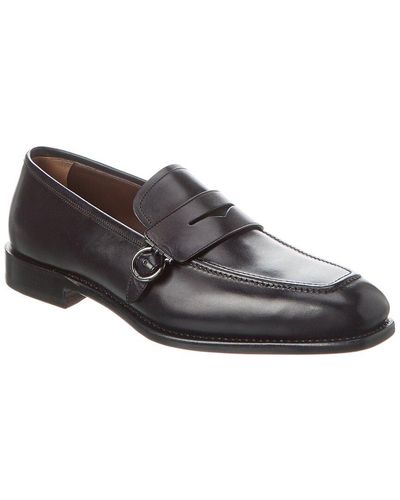 Ferragamo Royal Wax Leather Loafer - Black