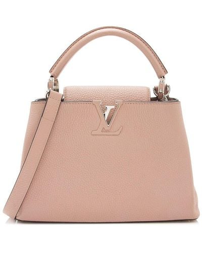 Louis Vuitton Taurillon Leather Capucines Bb (Authentic Pre-Owned) - Pink