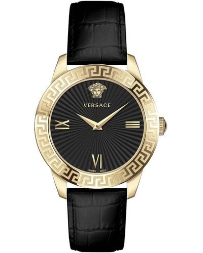 Versace Greca Signature Watch - Black