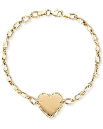Ember Fine Jewelry 14k Bold Heart Bracelet - Metallic