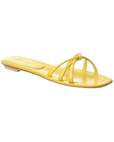 Prada Leather Sandal - Yellow
