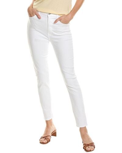 7 For All Mankind Luxe White High-rise Ankle Skinny Jean