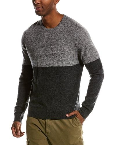 Magaschoni Colorblocked Cashmere Pullover - Gray