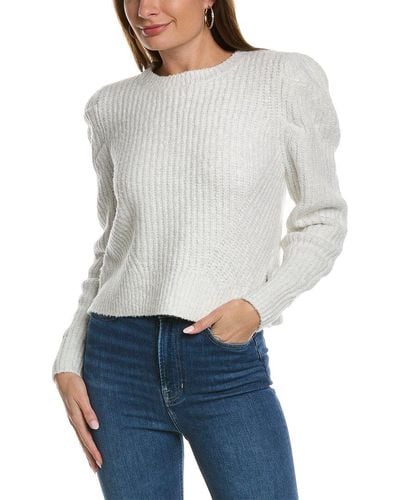Boden Engineered Rib Pleat Sweater - Gray