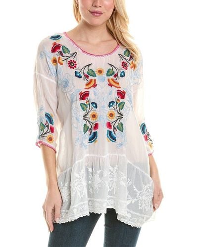 Johnny Was Cherie Tunic - White