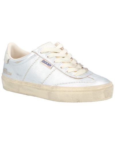 Golden Goose Soul Star Leather Trainer - White