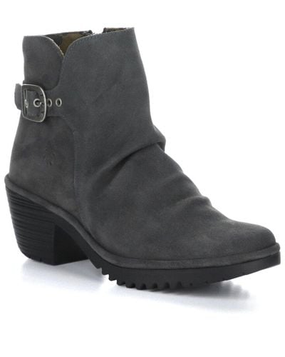 Fly London Wina Suede Boot - Black