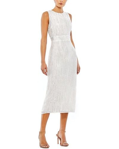 Mac Duggal Column Dress - White