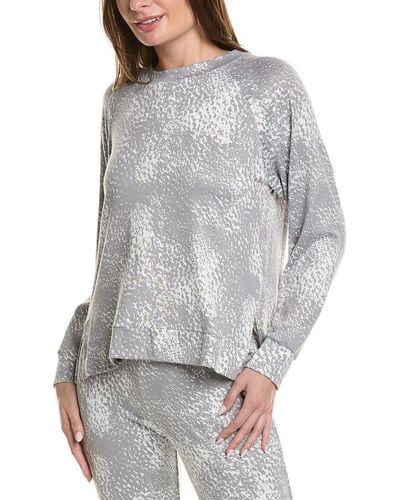 Donna Karan Sleepwear Lounge Top - Gray