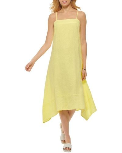 DKNY Linen Cami Dress - Yellow