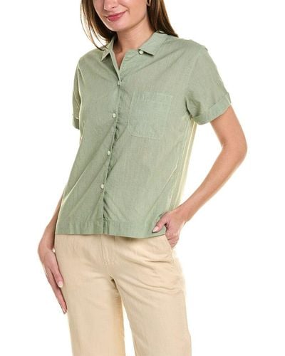 Alex Mill Maddie Linen Camp Shirt - Green