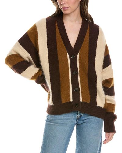 The Great The Fluffly Slouch Angora-blend Cardigan - Brown