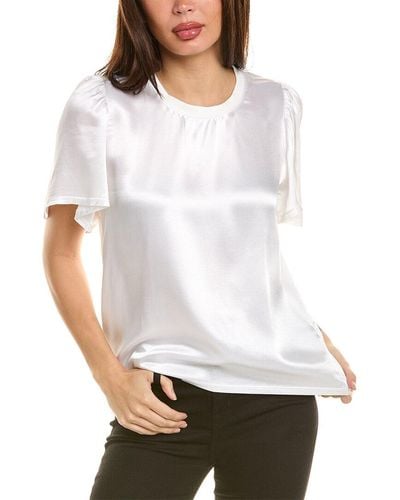 Nation Ltd Toni Flutter Sleeve Top - White