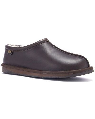 Australia Luxe Outback Leather Slipper - Brown
