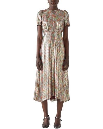LK Bennett Boyd Silk-blend Dress - Natural