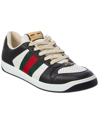 mens gucci trainers black
