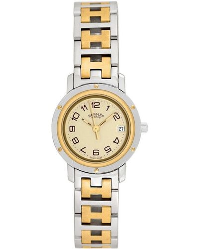 Hermès Clipper Watch, Circa 2000S (Authentic Pre-Owned) - Metallic