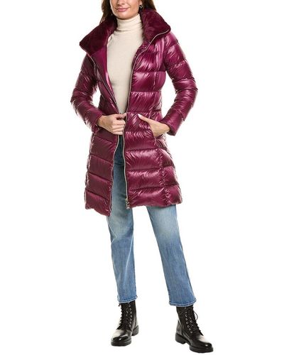 Herno Short Puffer Down Coat - Red