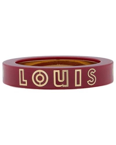 Louis Vuitton Resin Wanted Bangle Bracelet (Authentic Pre-Owned) - Red