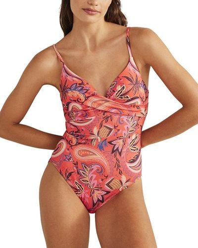 Boden Capri Cup-size Swimsuit - Red