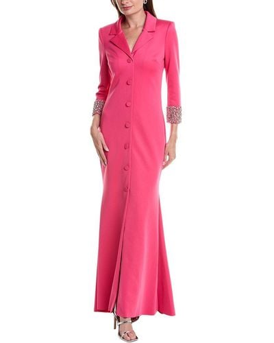 Badgley Mischka Coat Gown - Pink