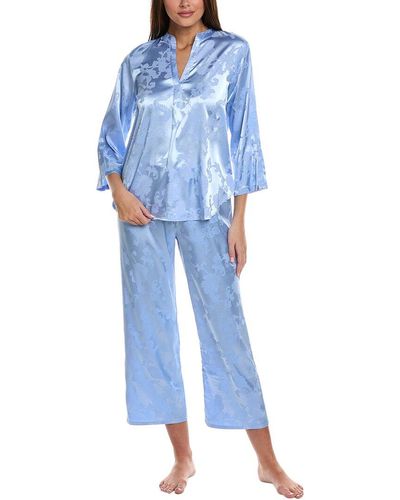 N Natori 2pc Imperial Garden Pajama Set - Blue