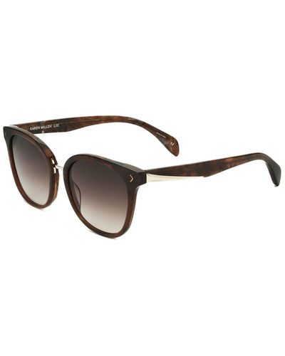 Karen Millen Km5027 53mm Sunglasses - Brown
