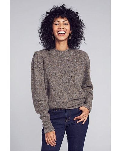 Faherty Boone Wool-blend Sweater - Gray