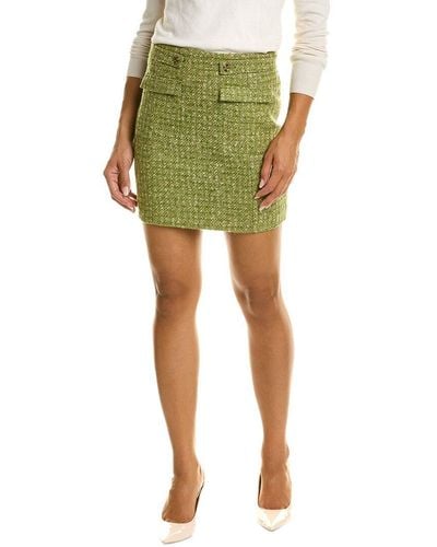 Frances Valentine Penelope Wool & Mohair-blend Skirt - Green