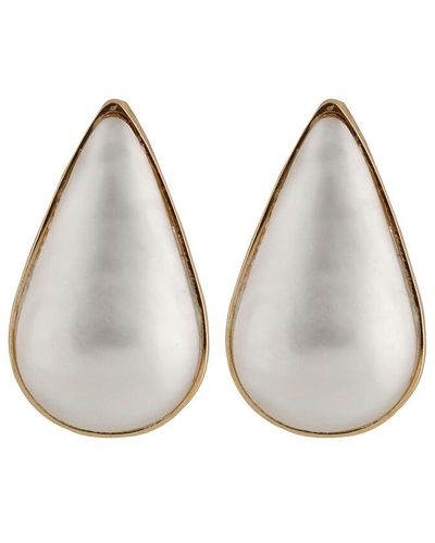 Splendid 14k 14mm X10mmmm Pearl Earrings - Natural