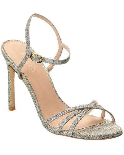 Stuart Weitzman Starla 105 Sparkle Sandal - Metallic