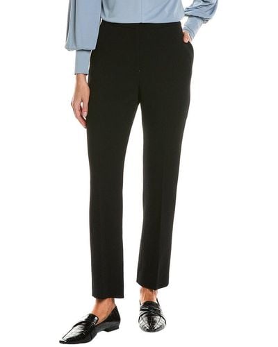 Oscar de la Renta Silk-lined Wool-blend Skinny Pant - Black