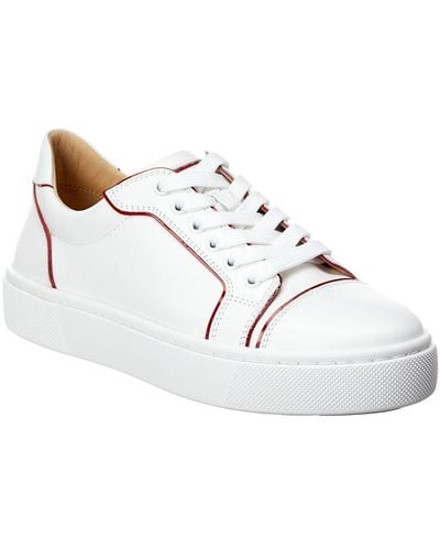 Christian Louboutin Vieirissima Leather Sneakers - White