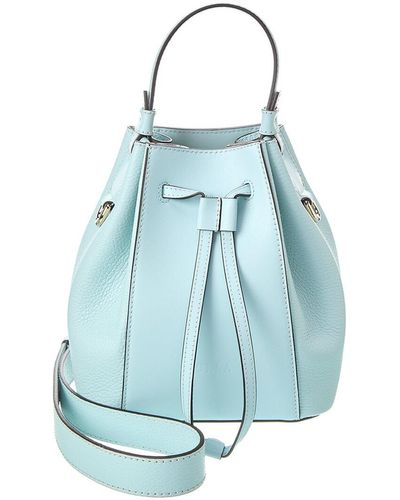 Furla Miastella Mini Leather Bucket Bag - Blue