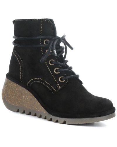 Fly London Nero Suede Boot - Black