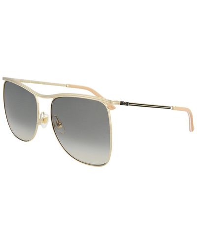 Gucci GG0820S 63mm Sunglasses - White