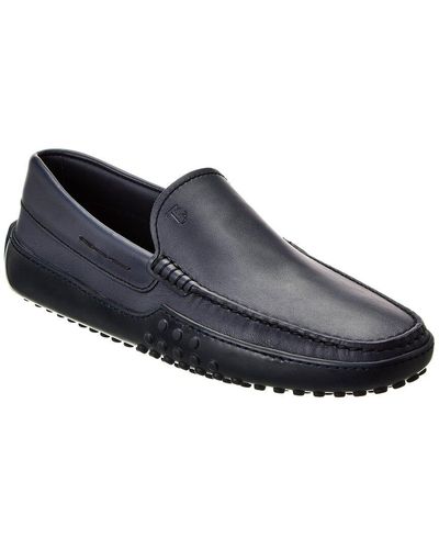 Tod's Pantofola Gommino Leather Loafer - Blue