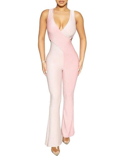 Naked Wardrobe Glow About It Jumpsuit - Pink