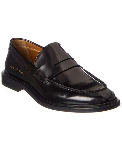 Common Projects Leather Penny Loafer - Black