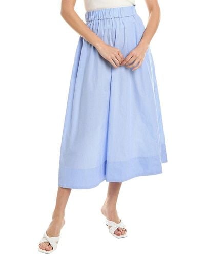 Ellen Tracy Pull-on Maxi Skirt - Blue