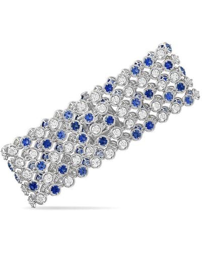 Van Cleef & Arpels Brume De Saphire 18K 19.74 Ct. Tw. Diamond & Sapphire Bracelet (Authentic Pre-Owned) - Blue