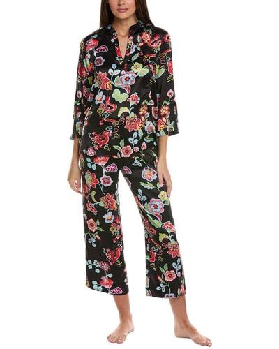 N Natori 2pc Fleur Dragon Pyjama Set - Black