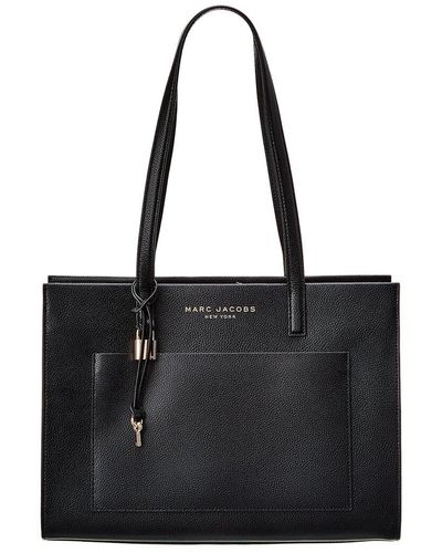 Marc Jacobs Work Leather Tote - Black
