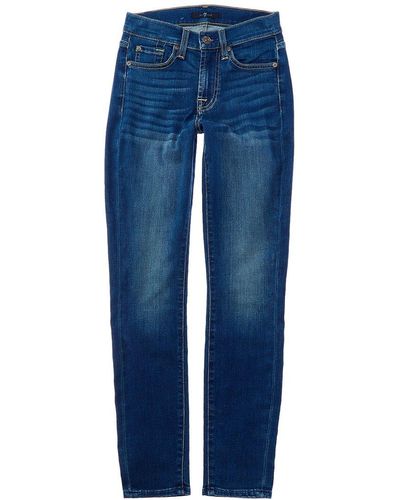 7 For All Mankind Ankle Gwenevere Jean - Blue