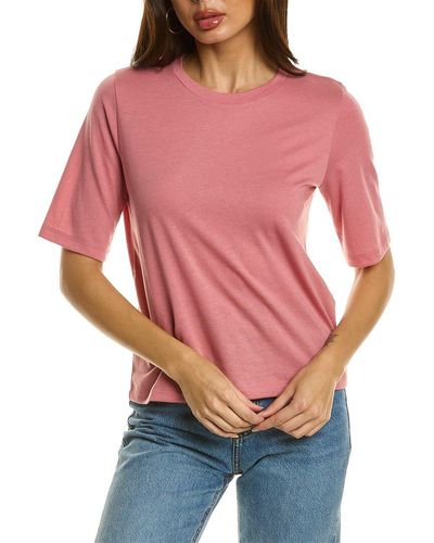 Vince Easy Elbow Sleeve Top - Red