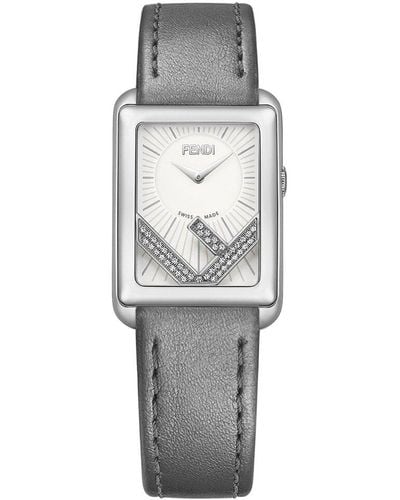 Fendi Run Away Diamond Watch - Gray