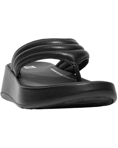 Fitflop F-mode Leather Sandal - Black