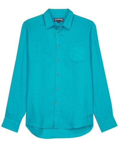 Vilebrequin Linen Shirt - Blue